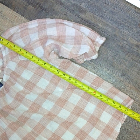 Plaid Peasant Blouse Made by Universal Threads Good CO. - Picture 5 of 7